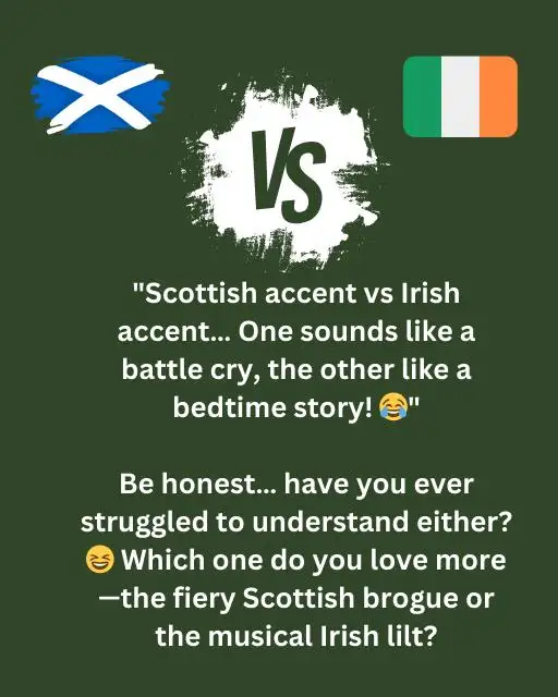 Scottish accent vs Irish accent (This is so funny)