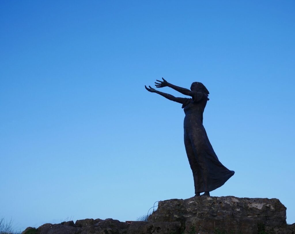The Waiting on Shore statue at Rosses Point, County Sligo