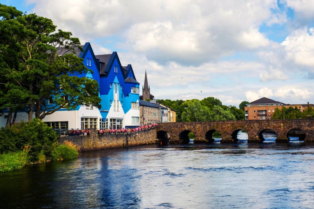 Sligo town on the Garavogue River