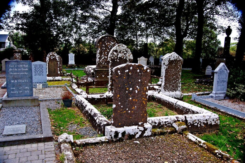 W.B. Yeats's grave beside Drumcliffe Church, County Sligo