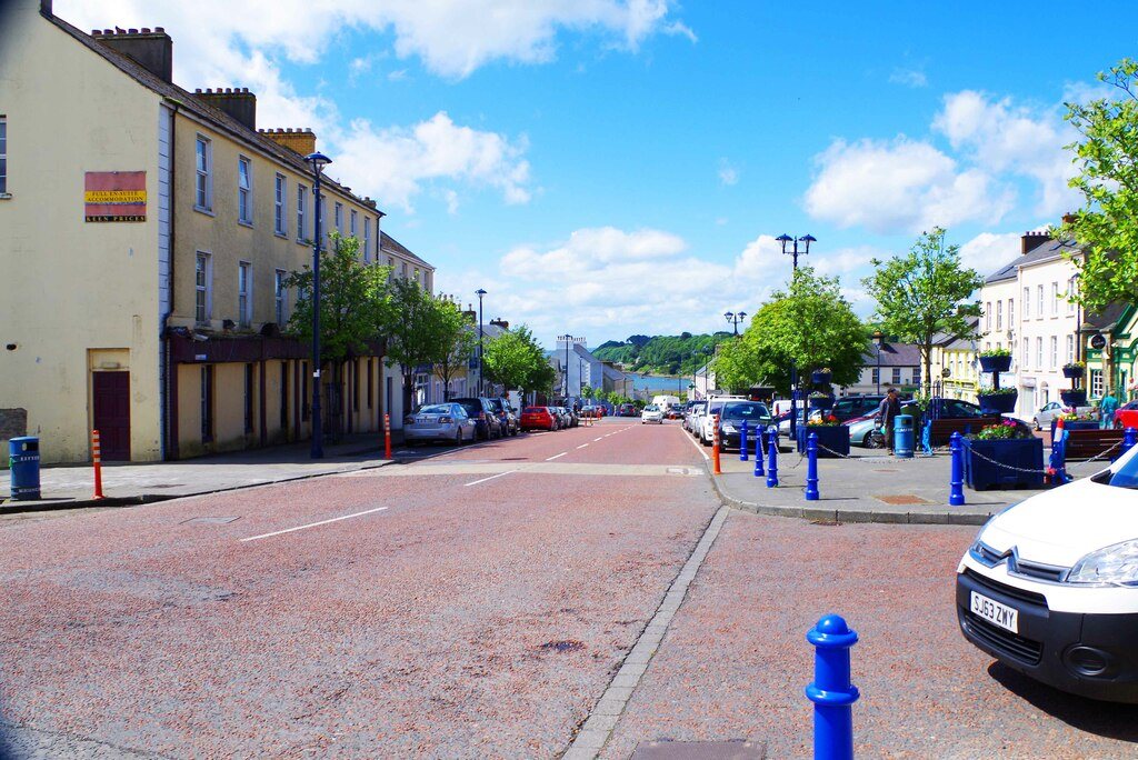 Market Square in Moville, County Donegal, home of Rosato's