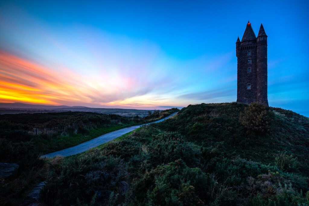 Scrabo Tower above Newtownards, County Down