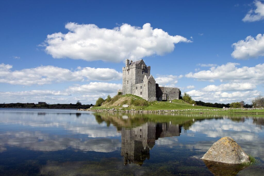 Dunguaire Castle on Kinvara Bay, County Galway