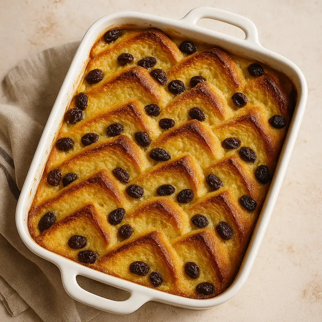 Traditional Irish Bread and Butter Pudding