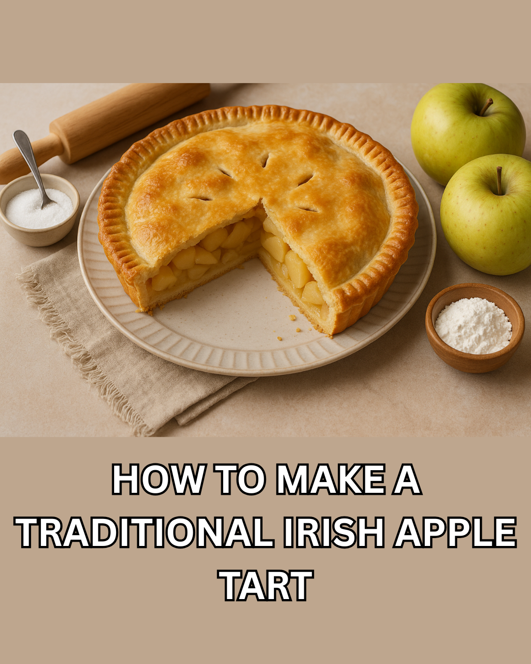 traditional irish apple tart