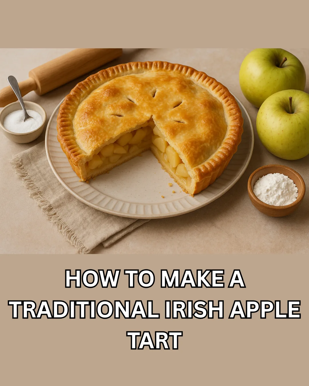 traditional irish apple tart