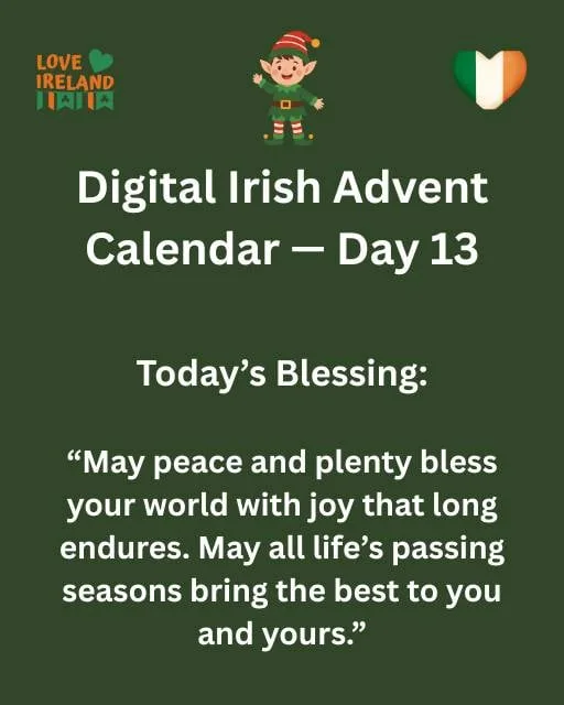  Digital Irish Advent Calendar Day 13