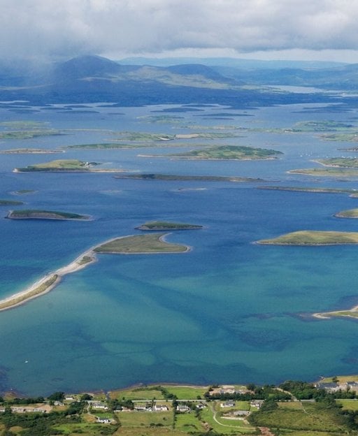 Clew Bay and Achill Island at dawn, County Mayo
