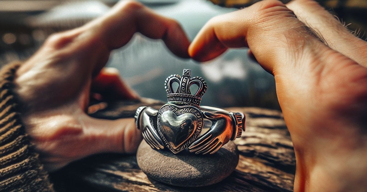 A Claddagh ring, Ireland's iconic symbol of love, loyalty and friendship