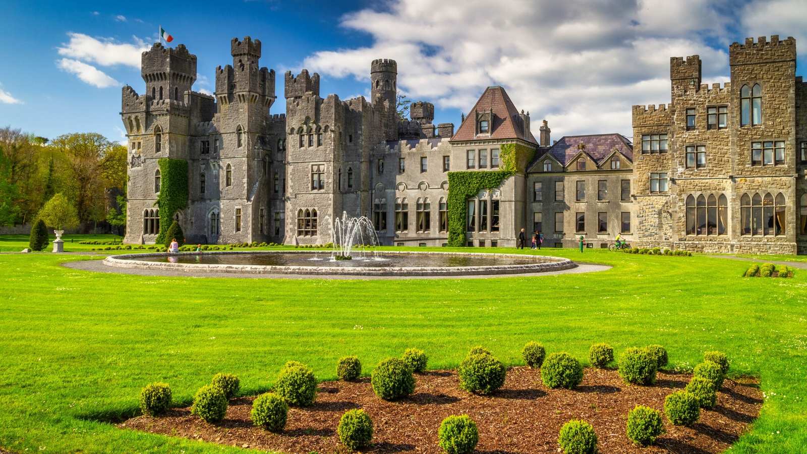 Ashford Castle in County Mayo, one of Ireland's most iconic medieval castles