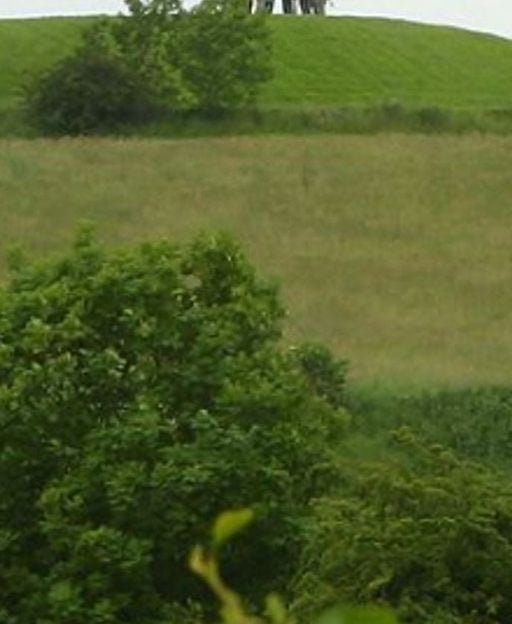 The rolling green hills of the Sperrin Mountains region in County Tyrone, Northern Ireland