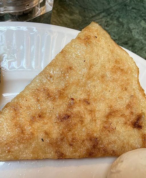 Traditional Irish boxty potato pancakes cooked golden and crispy