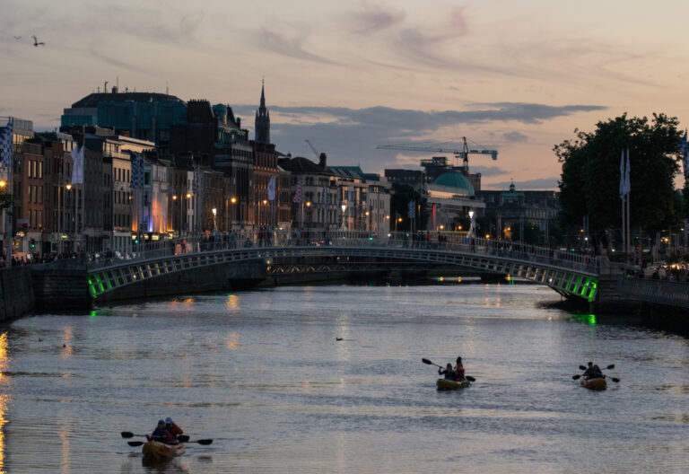 Kayaking on the Liffey