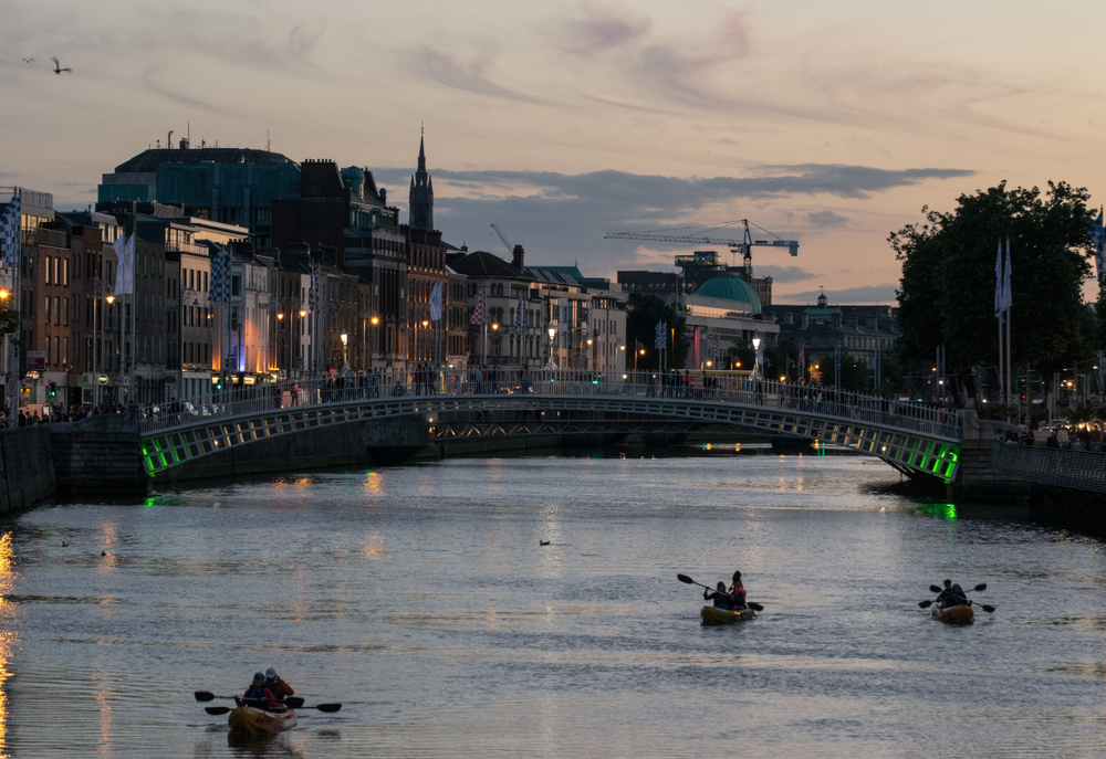 Kayaking on the Liffey
