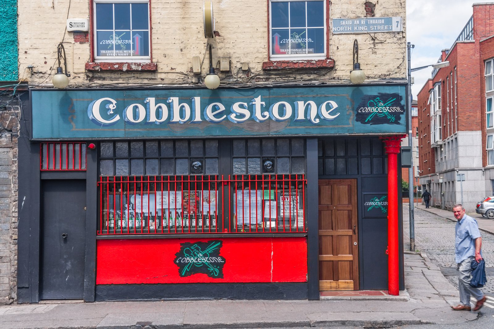 The Cobblestone traditional Irish music pub on North King Street, Smithfield, Dublin