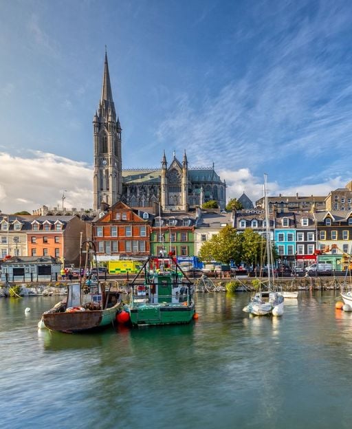 Cobh harbour, County Cork, Ireland &mdash; historic port of emigration to America