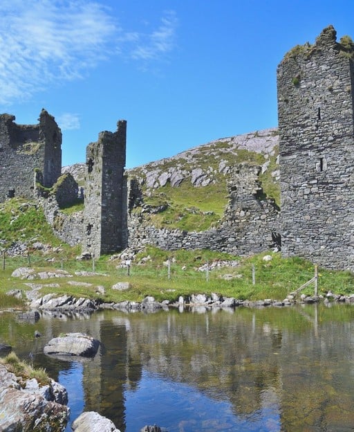 Dunlough Castle ruins at Three Castles Head, County Cork, Ireland