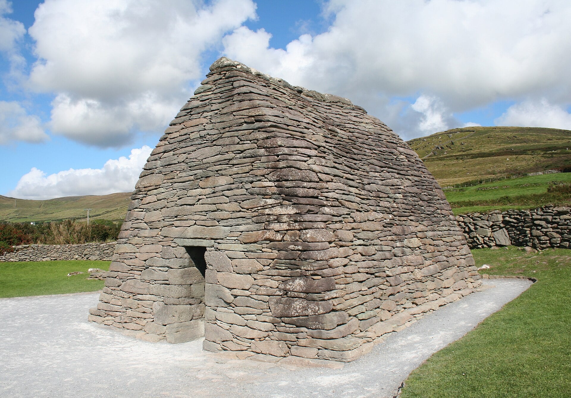 Gallarus Oratory — a 12th-century stone oratory on Ireland's Dingle Peninsula, County Kerry.
