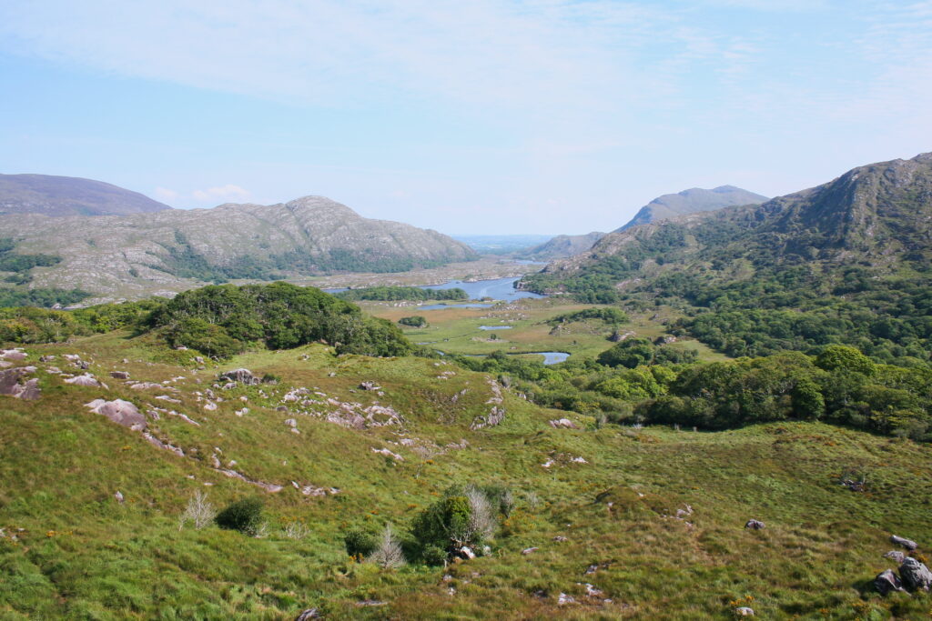 Lakes of Killarney with the MacGillycuddy's Reeks beyond, County Kerry, Ireland