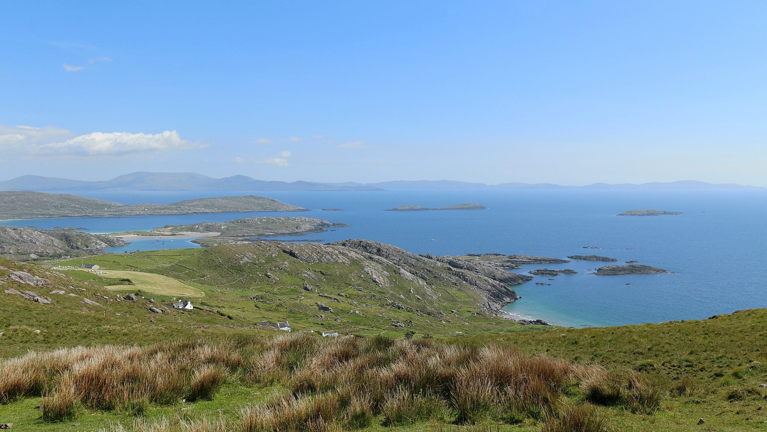 The Ring of Kerry coast road skirting the Atlantic, County Kerry, Ireland