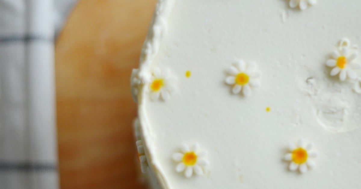 Lazy Daisy Cake &mdash; golden sponge with caramelised coconut topping, traditional Danish recipe