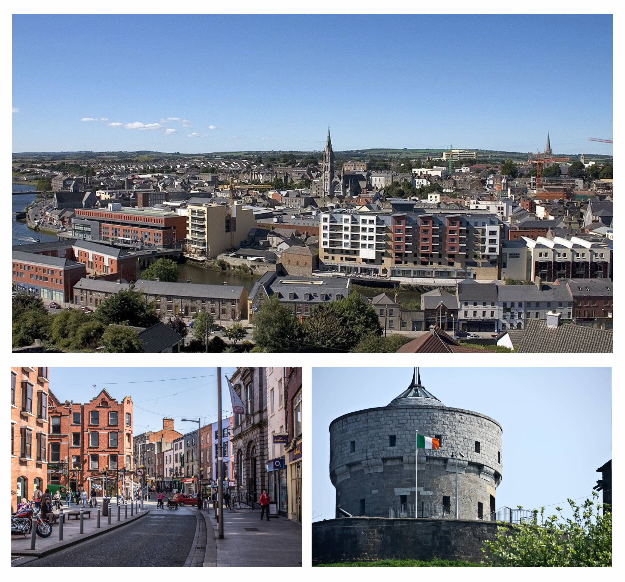 St. Laurence's Gate and the medieval skyline of Drogheda, County Louth, Ireland
