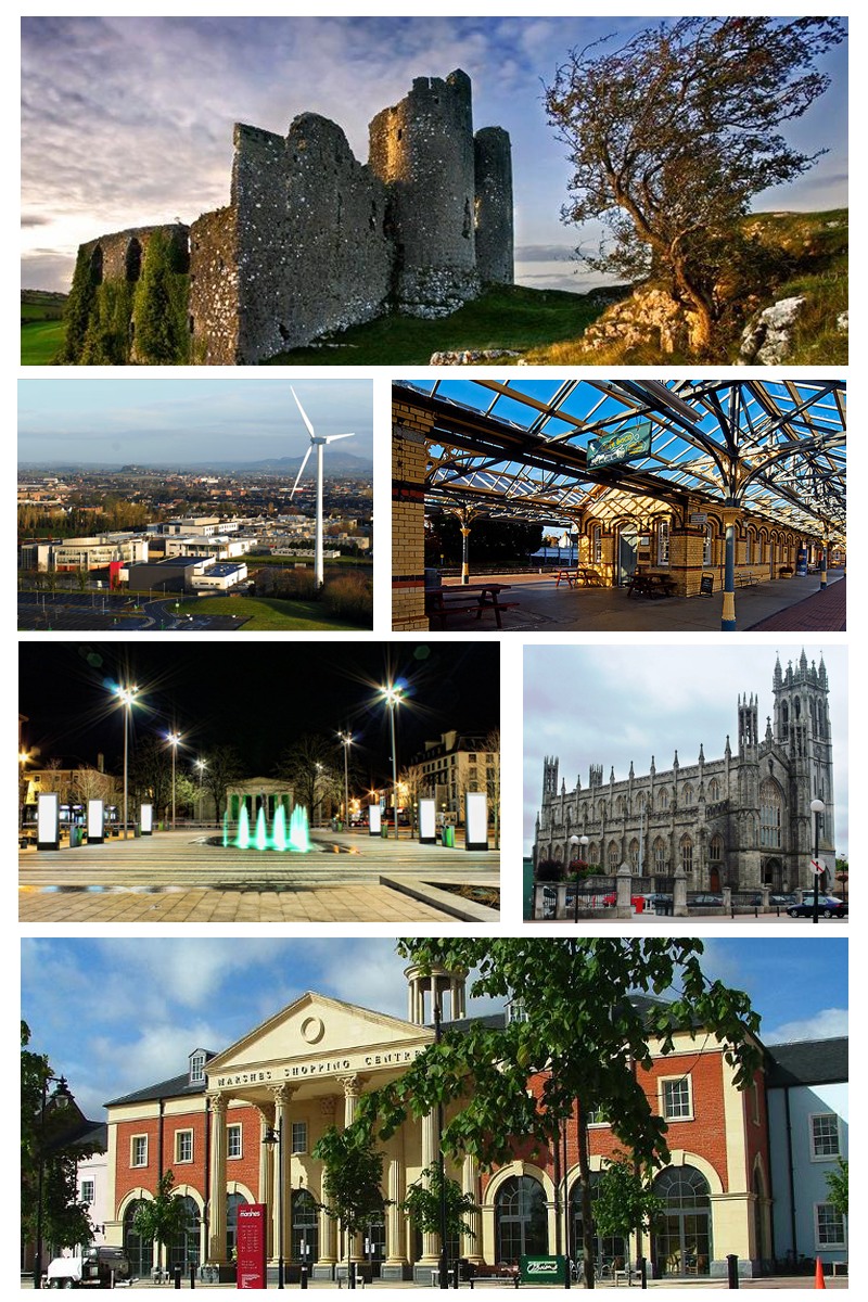 Town centre and architecture of Dundalk, County Louth, Ireland