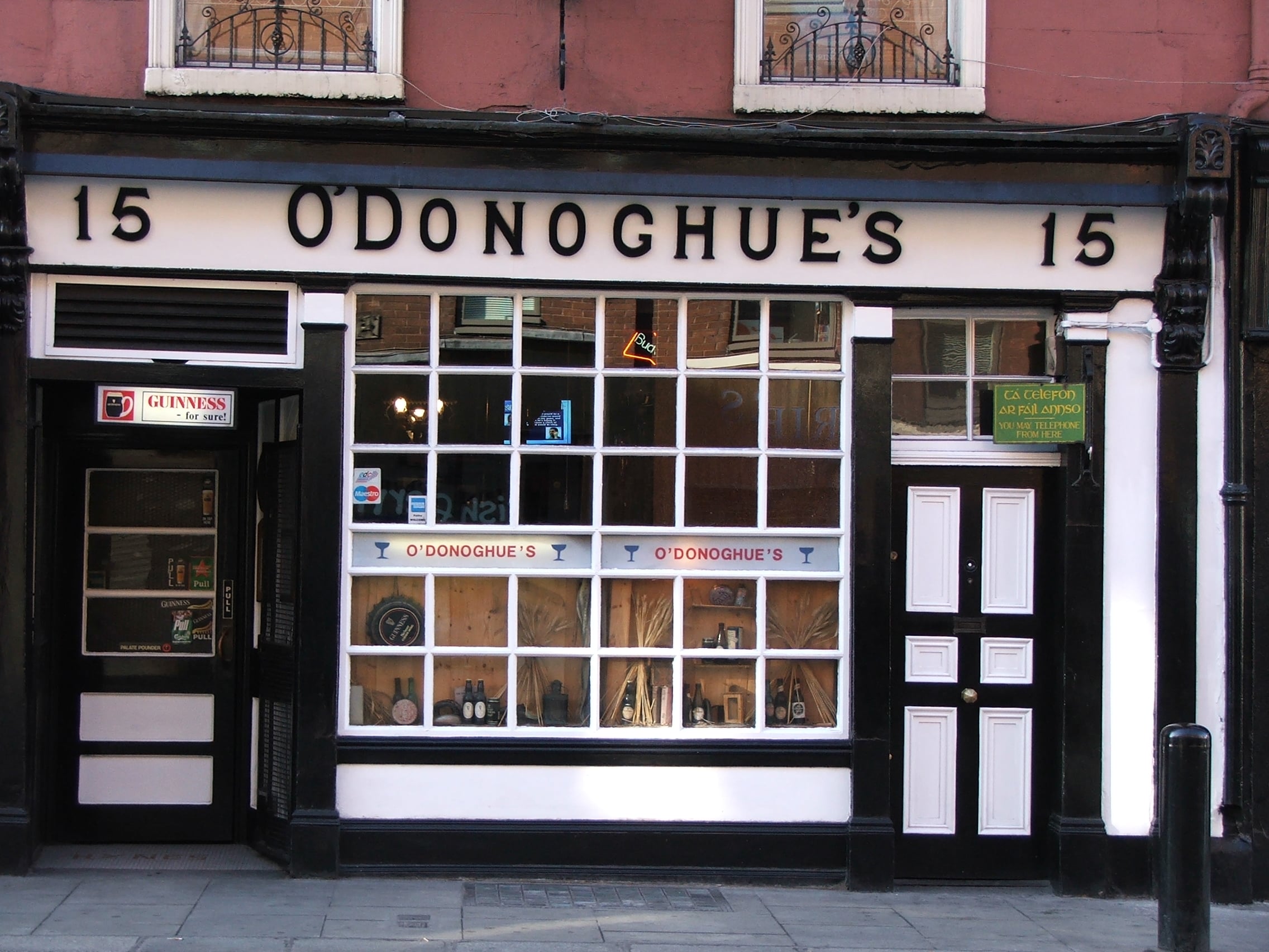 Interior of a traditional Irish pub &mdash; the social and credit hub of rural Ireland