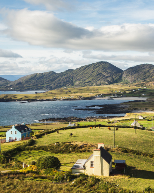 Coastal village and bay on the Beara Peninsula, County Cork, Ireland