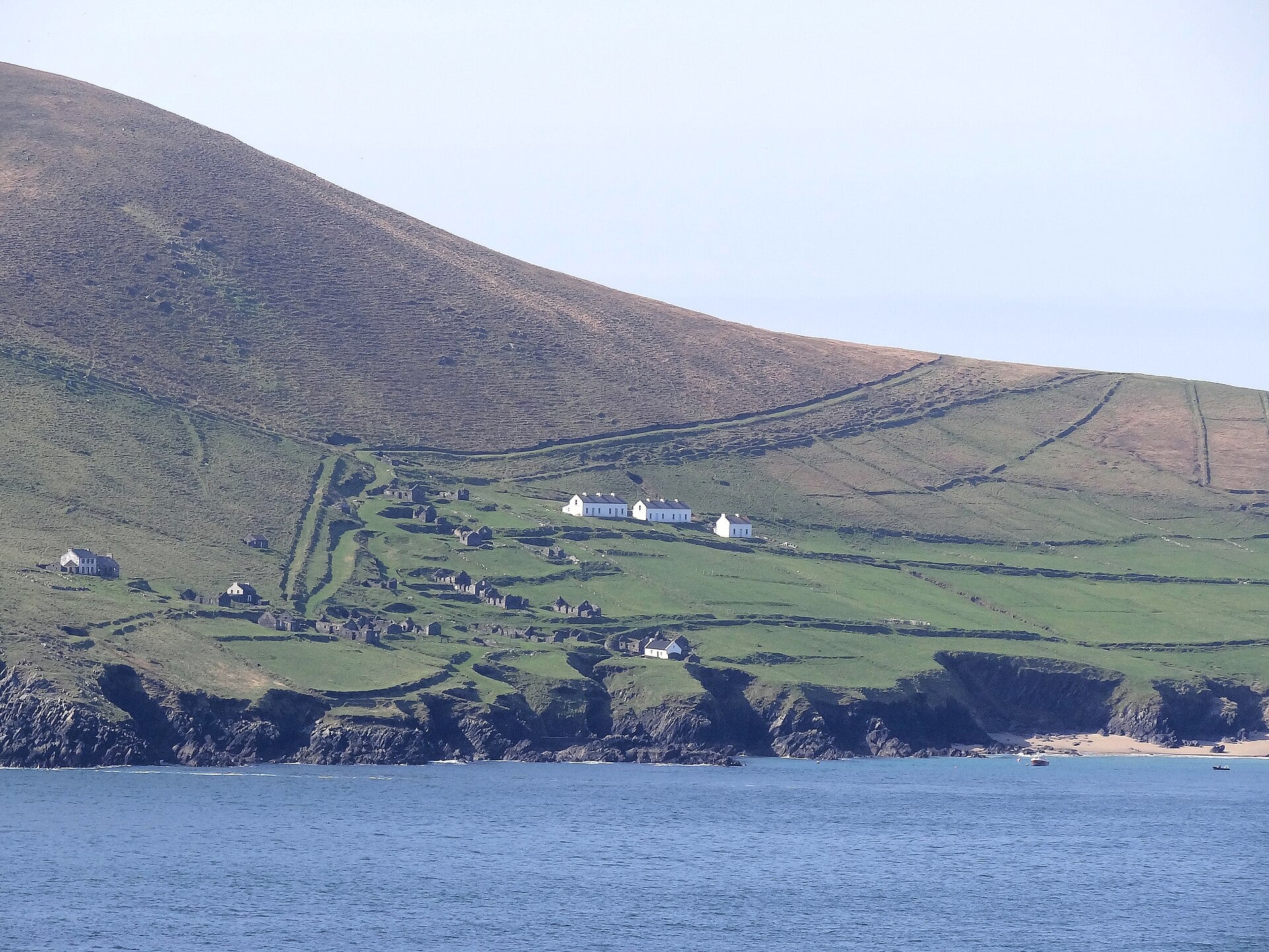 The deserted village on the Great Blasket Island, County Kerry