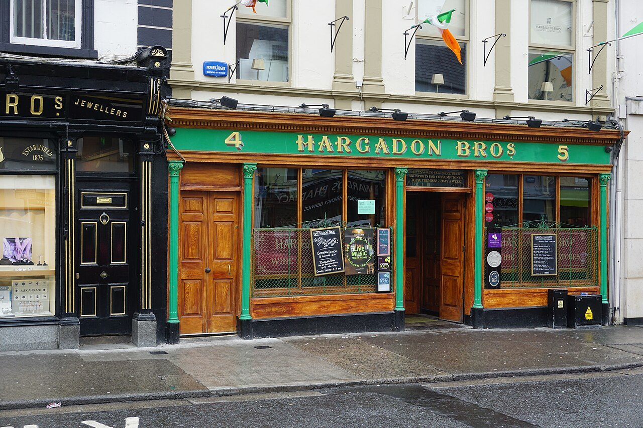 Hargadon Bros, a historic pub on O'Connell Street in Sligo Town, County Sligo