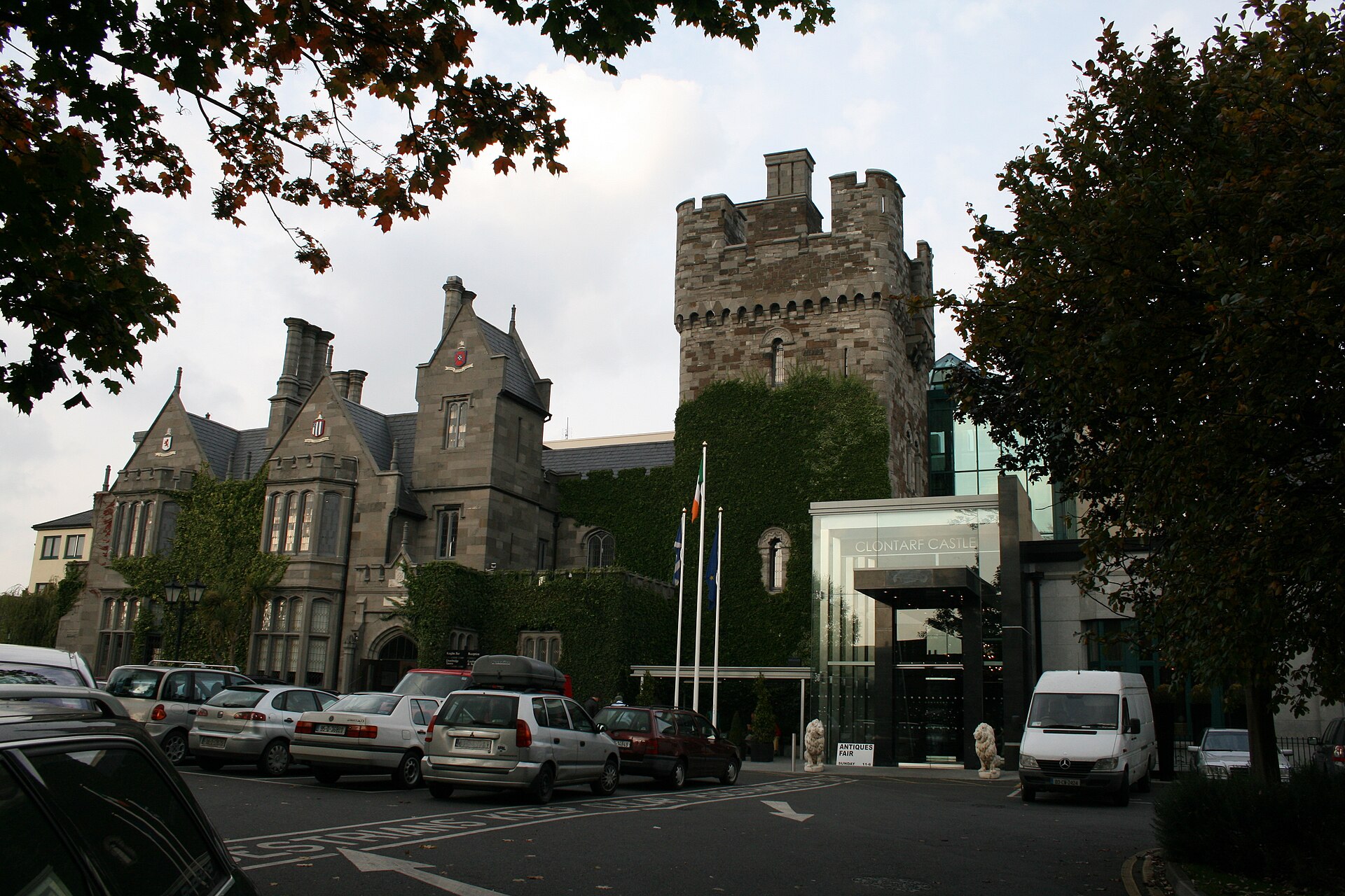 Clontarf Castle Hotel in Dublin, built on the site of a former Knights Templar land grant