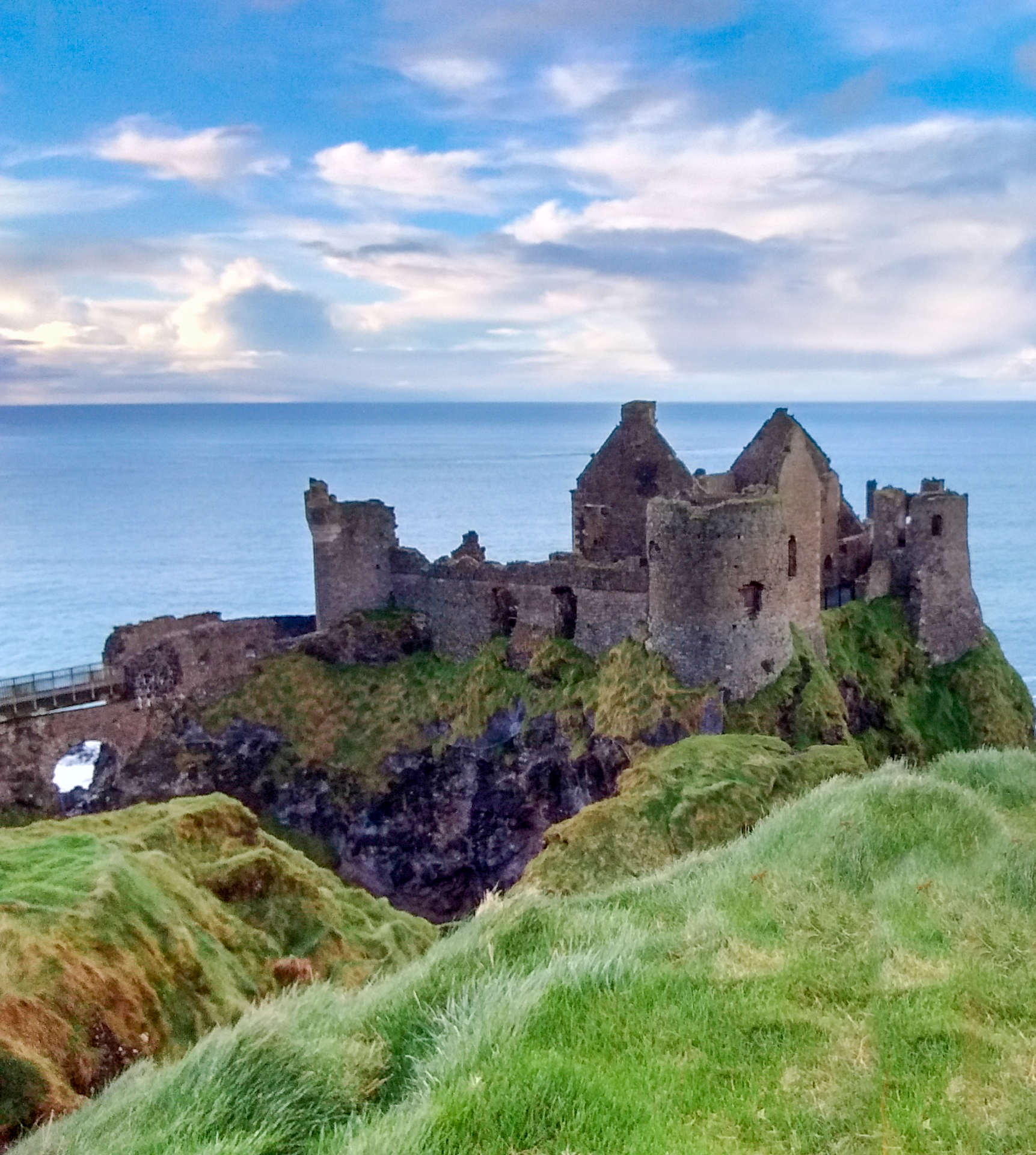 Dunluce Castle perched on its cliff-top rock above the Atlantic, County Antrim, near the site of the Girona shipwreck
