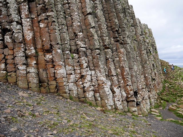 Hexagonal basalt columns at the Giant's Causeway, County Antrim, Northern Ireland