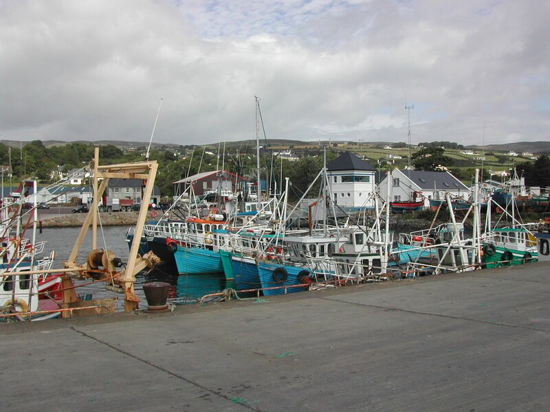 Greencastle, a coastal village in County Donegal, Ireland