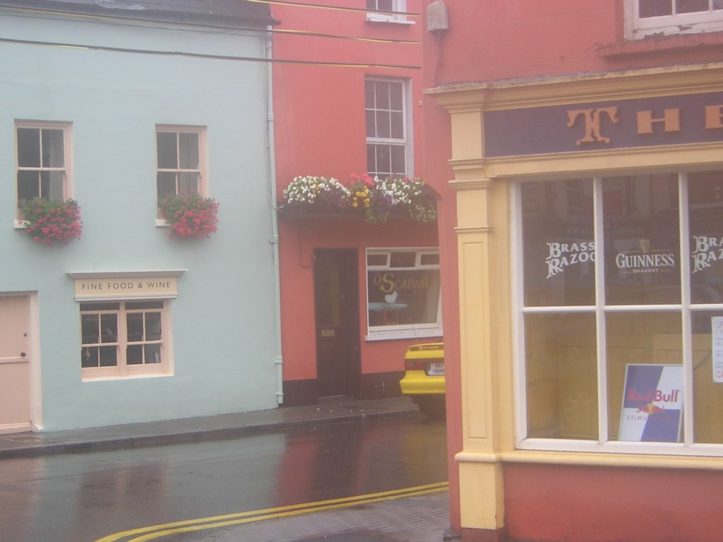 Colourful hand-painted shopfronts in Clonakilty, County Cork, Ireland