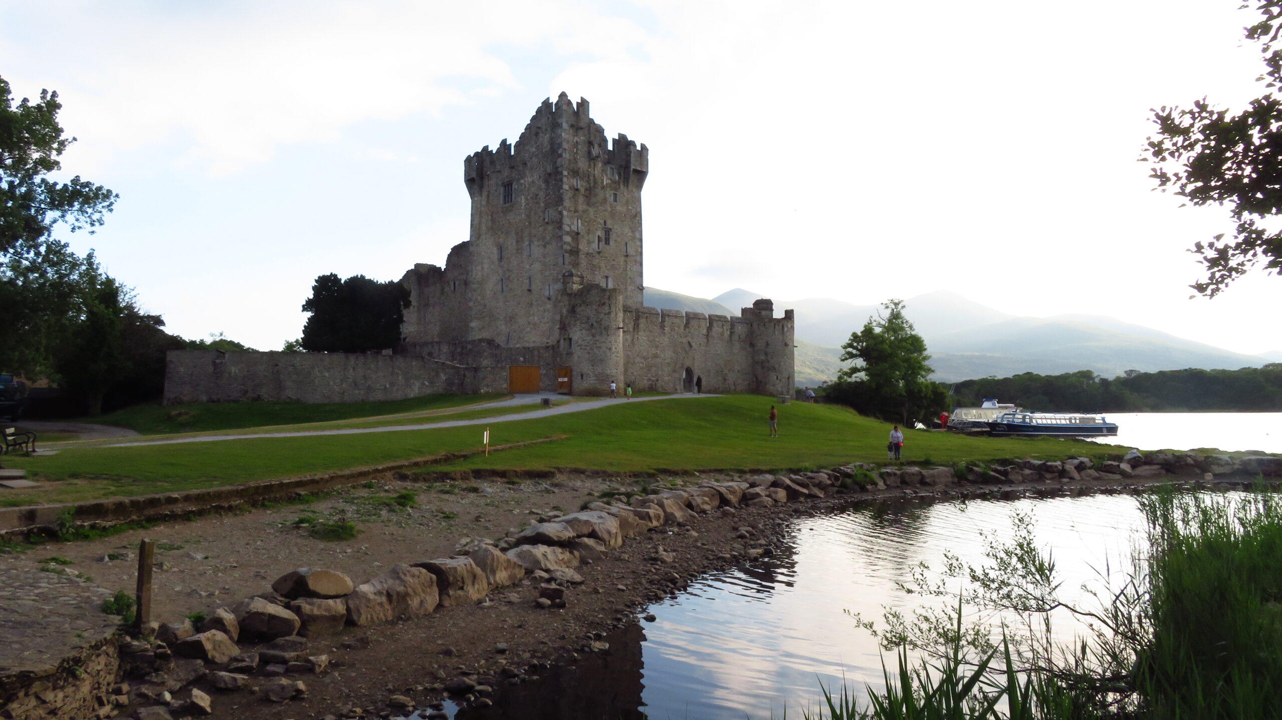 Ross Castle on the shore of Lough Leane in Killarney National Park, County Kerry
