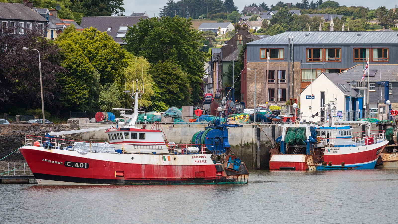Fishing vessels in Kinsale harbour, County Cork