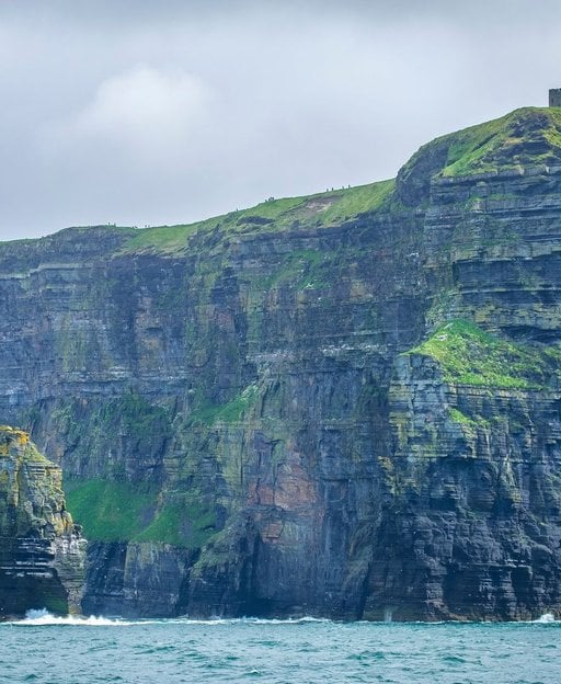 Cliffs of Moher viewed from the Atlantic Ocean, County Clare, Ireland