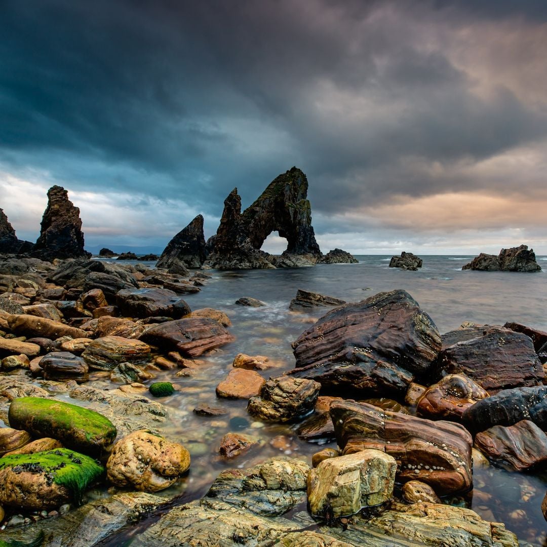 Crohy Arch sea stack at Crohy Head, County Donegal, Ireland