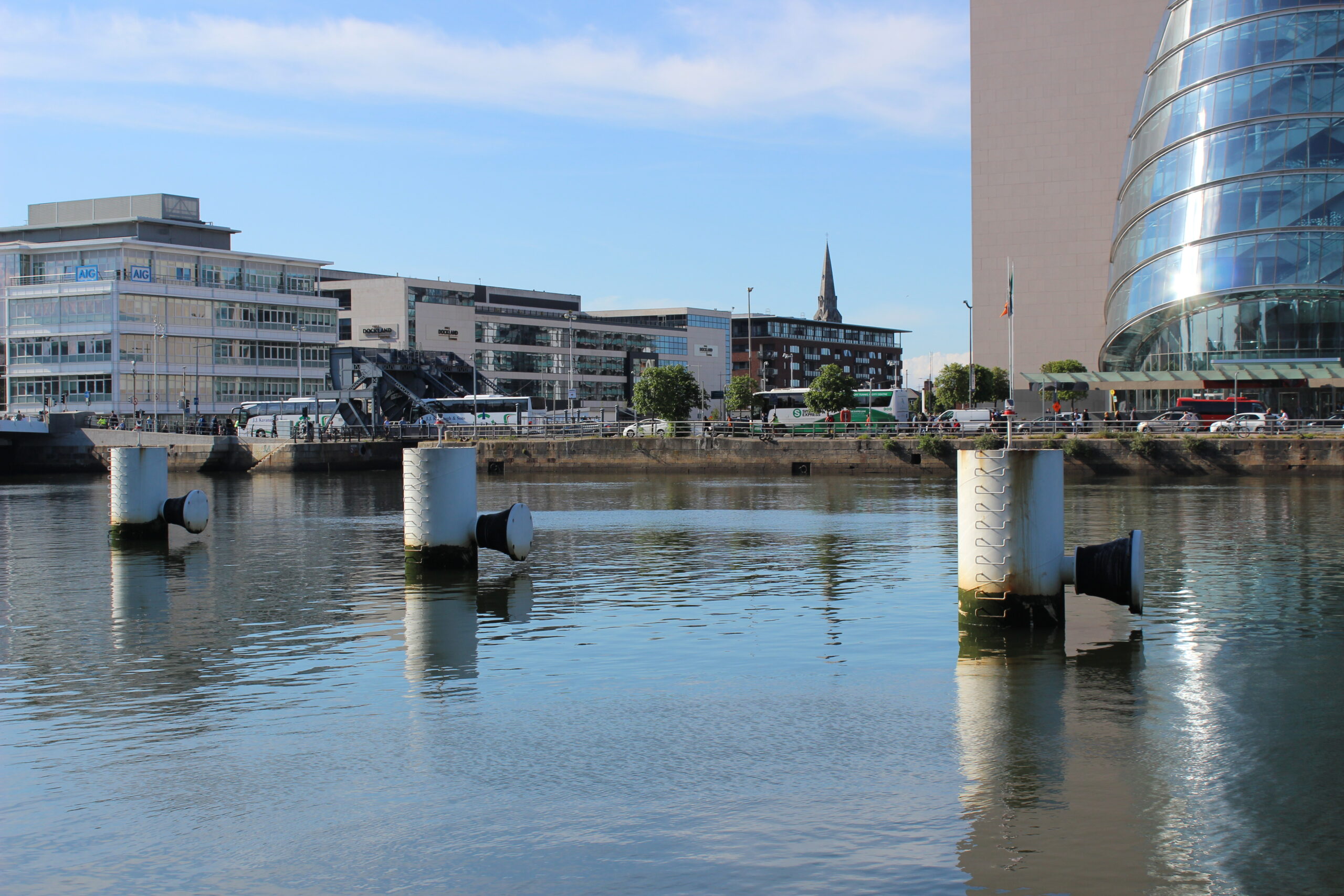 Office buildings in Dublin's Docklands business district