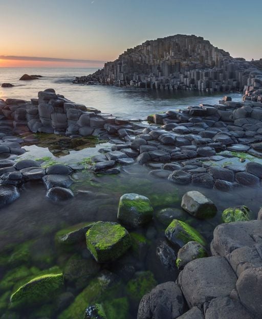 The Giant's Causeway, County Antrim — the legendary monument of Fionn Mac Cumhaill in Irish mythology
