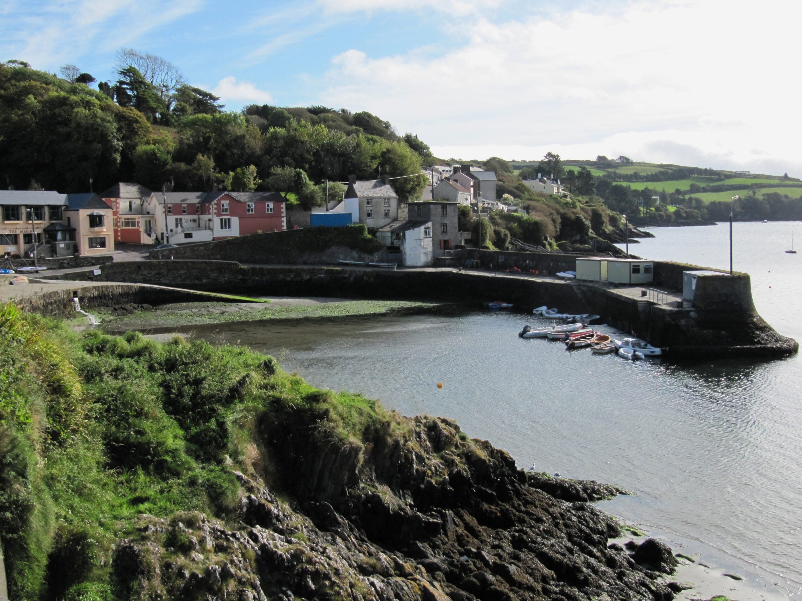 Glandore Harbour, County Cork, near Cliona's mythological rock