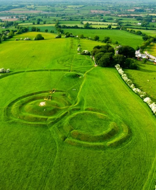 The Hill of Tara in County Meath, sacred seat of the Tuatha D&eacute; Danann and the High Kings of Ireland