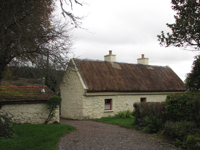 A traditional whitewashed Irish thatched cottage &mdash; the kind of home where the Stations tradition has been celebrated for centuries