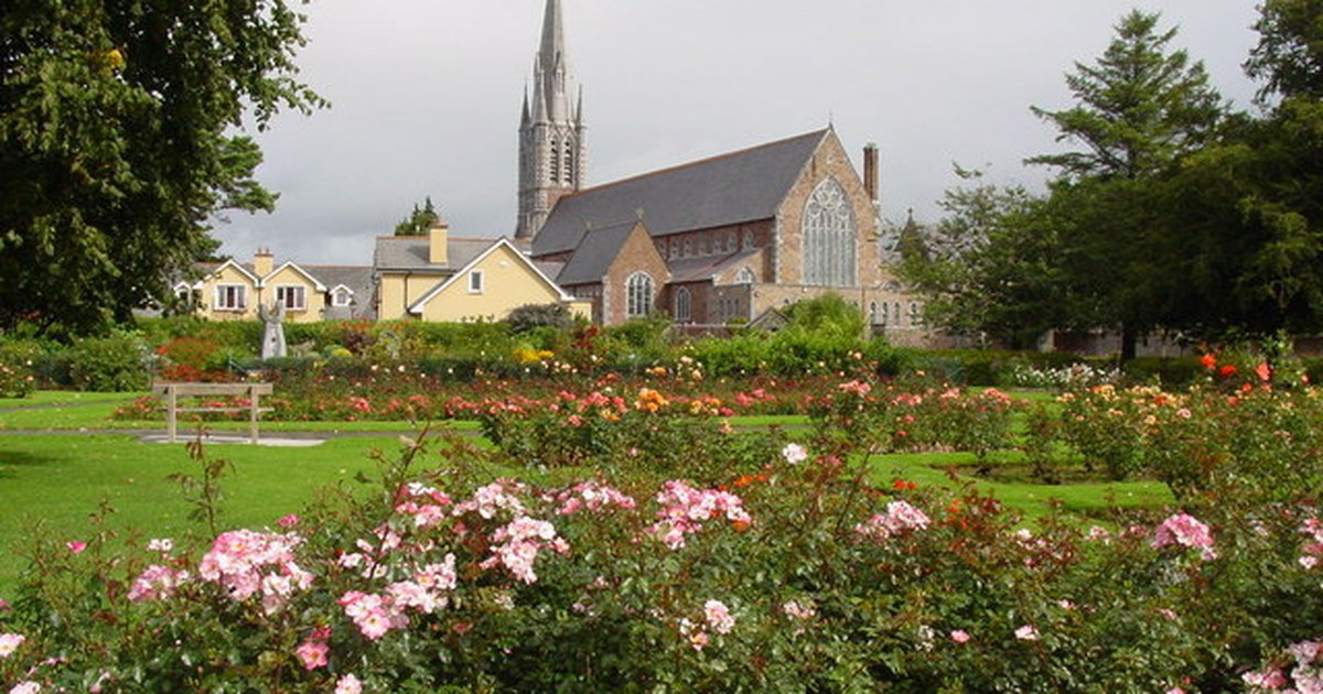 Rose garden in Tralee Town Park, County Kerry, home of the Rose of Tralee festival