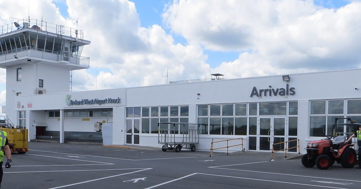 Ireland West Airport Knock control tower and Arrivals terminal, County Mayo