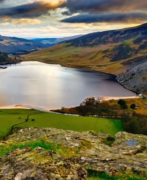 Lough Tay, the Guinness Lake, County Wicklow, Ireland