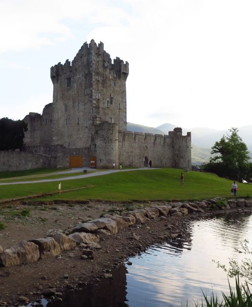 Ross Castle on the shore of Lough Leane, Killarney National Park, County Kerry, Ireland