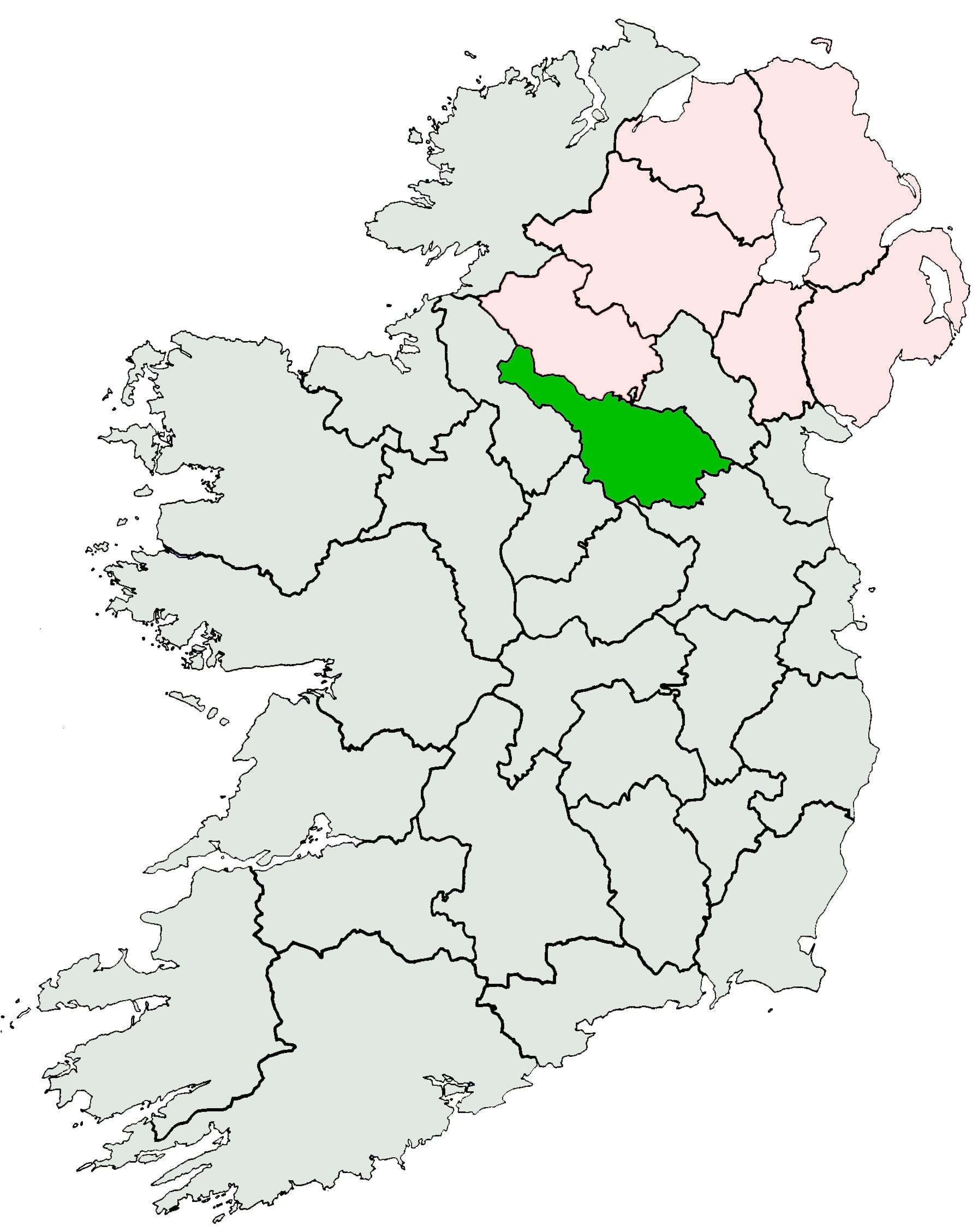 Which Irish County Outline Looks Most Like an Animal?